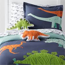 Dino Kids Bedding Crate And Barrel In 2020 Dinosaur Bedding Dinosaur Kids Room Dinosaur Room Decor