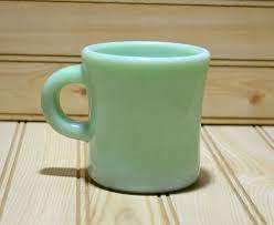 New listingstagecoach mug vitrock ivory milk glass anchor hocking fire king hard to find. Vintage Fire King Jadeite Extra Heavy Restaurant Mug Oven Ware Etsy In 2021 Vintage Fire King Coffee Mugs Vintage Fire King