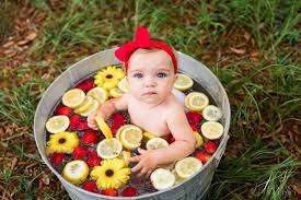 jessica salort photography fruit bath sessions are now available navarre baby photographer baby milk bath photographing babies 6 month baby picture ideas