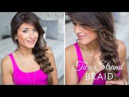 Two Strand Braid Hairstyle Youtube Cool Braid Hairstyles Braided Hairstyles Hair Blog