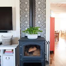 Black And White Fireplace Hearth Tiles Black And White Cement Tiles Wood Stove Wood Stove Wood Stove Wall Wood Stove Fireplace