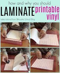 How And Why To Add Laminate Over Printable Vinyl Video Tutorial Inkjet Printable Vinyl Printable Vinyl Silhouette School Blog