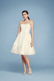 Cheers Cynthia Rowley Short Lace Strapless Wedding Dress Wedding Dresses Lace Casual Wedding Attire Wedding Dress Fabrics