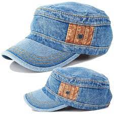 Jean Fashion Military Cap Army Hat Cadet Blue Cd600s1 In 2021 Military Cap Army Hat Fashion
