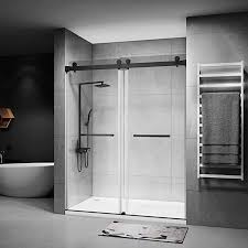 A dulles glass bathtub door is sturdy and stays sparkling clean. Getpro Frameless Shower Doors 56 60 W X 76 H With 3 8 10mm Clear Tempered Glass Double Sliding Glass Sh Shower Sliding Glass Door Shower Doors Glass Shower