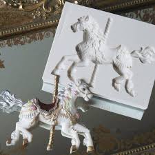 Carousel Horse Cake Mold For Fondant Silicone Baking Tools Fine Charm Chocolate Marry Go Round Candy Cute Lovely Jelly Sugar Gumpaste In 2021 Cake Molds Silicone Easy Cake Decorating Horse Cake