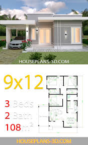House Design Plans 9x12 With 3 Bedrooms Terrace Roof House Plans 3d Affordable House Plans Diy House Plans House Construction Plan 3 bedroom house plans indian style 70+ cheap two storey homes free.