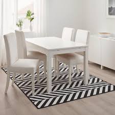 Large ones define the seating area in the living room, runners soften your step in the hallway and door. Skarrild Rug Flatwoven In Outdoor White Black Ikea