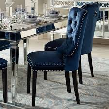 Euphoria Tufted Blue Velvet Dining Chair 1p330 Lamps Plus Velvet Dining Chairs Dining Chairs Dining Room Remodel