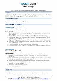 I had never done real manual labor before. Ranch Manager Resume Samples Qwikresume
