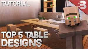 60 diy coffee table inspiration for every home and style. Top 5 Modern Table Designs In Minecraft Tutorial Youtube