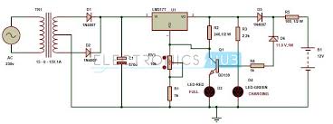 I'm not sure you have this figured out yet. Automatic 12v Portable Battery Charger Circuit Using Lm317