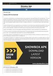 Best free movie store for your smart phone. Showbox Apk Free Download