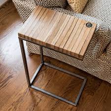 Arm Chair End Table For Cigar And Bourbon Gifts Bachelor Decor Table Coffee Table
