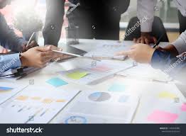 Businessman Meeting On Workplace Office With Tablet And Document Paper Workplace Meeting Businessman Office Business Man Workplace Businessman Office