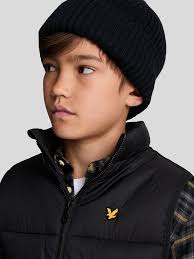 Gilet Lyle And Scott Black Jumper Junior Lyle Scott Men's Puffer Gilet In  Jet Black