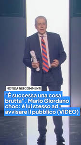 "È successa una cosa brutta". Mario Giordano choc: è lui stesso ad avvisare il pubblico (VIDEO) | Aforismi | Facebook