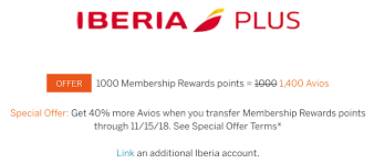 40 bonus for transferring american express membership