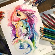 All these animal drawings to color are for free, so why not try our. 50 Inspiring Color Pencil Drawings Of Animals By Katy Lipscomb