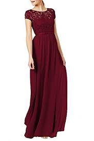 Rephyllis Women S Lace Cap Sleeve Evening Party Maxi Wedding Dress At Amazon Women S Clothing S Maxi Dress Wedding Chiffon Prom Dress Evening Dresses Plus Size