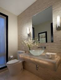 Mirror has same bevelled design as here. 25 Modern Powder Room Design Ideas Modern Powder Rooms Powder Room Design Bathroom Interior