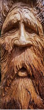100 Year Old Oak Gate Post Wood Wizard Wood Carving Wood Carving Faces Wizard Carving Wood Carving Art