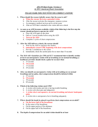 We have selected 20 questions (10 questions for bls) that cover many topics which will be tested on the certification examination. Aha Written Exam