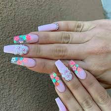 Just look at this nice set of manicure ideas. 65 Best Coffin Nails Short Long Coffin Shaped Nail Designs For 2021