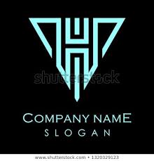 Triangle Letter H V Vh Hv Vector Logo Template Vector Logo Lettering Logo Templates