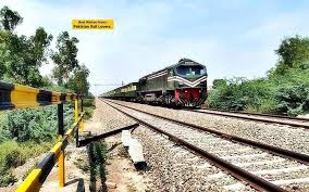 Age 30 6027 Locomotive Leading A Train Near Renala Khurd Between Okara Pattoki Paks Train Renala Khurd