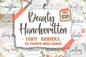 Share your favorite quotes daily. Beauty Handwritten Font Bundle 1008950 Handwritten Font Bundles
