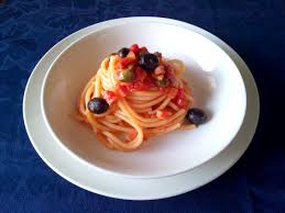 Bucatini Con Pancetta Olive E Capperi La Cucina Di Mamma Mary Ricetta Olive E Capperi Pasti Italiani Ricette