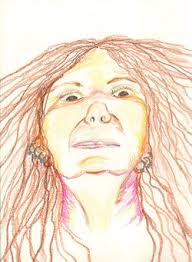 Crayon Self-Portraits Library