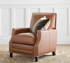 Lower arm heights (6 inches or shorter) are less ideal for leaning against. Brixton Square Arm Leather Recliner With Nailheads In 2021 Leather Recliner Recliner Furniture Throws