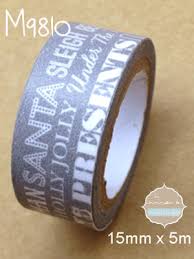 Washi Tape Gris Textos Washi Tapas Cinta Adhesiva