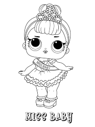 Surprise doll of een lol. Miss Baby Coloring Page 1001coloring Com