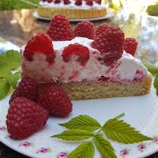 Creme auf den abgekühlten teigboden geben und glatt streichen. Himbeer Schmand Sahne Torte Vegan Und Munter