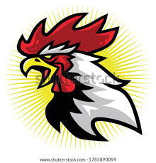 Fighting rooster vector logo icon illustration. Shutterstock Puzzlepix