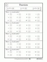 Multiply the quotient by the numerator. Fraction Of A Number 5th Grade Math Worksheet Greatschools