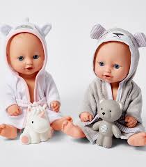 Embroidered personalised baby bath robe dressing gown initials gift monogram. Nurture Me Baby Doll In Bath Robe Assorted Target Australia