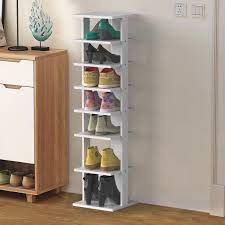 Maybe you would like to learn more about one of these? Buy Tangkula 7 Tiers Vertical Shoe Rack Entryway Wooden Shoes Racks Modern Shoe Rack Organizer Space Saving Shoes Storage Stand Storage Shelf White Single Online In Turkey B07bhg8643
