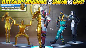 The Device S Elite Force Fortnite Golden Henchmans Vs Shadow Vs Ghost V Fortnite Best Gaming Wallpapers Shadow