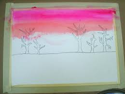 Sunset painting easy easy canvas painting sunset art rock painting canvas art acevedo african sunset jr art silhouette painting. Paint A Sunset In Watercolor Art Starts
