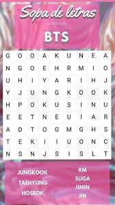 #kpop #bts #ship #pop coreano #taekook. 17 Ideas De Juegos Kpop Kpop Sopa De Letras Letras