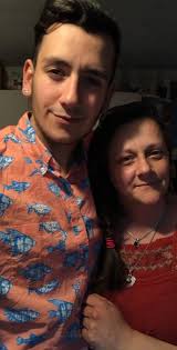 Dee with our handsome son Anthony. Ya, I'm sad and feel awful, but it's the  kids and grandkids that I feel even, as Dee would say, “worsa” for.