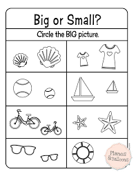 Big And Small Worksheets Pdf Planes Balloons Let S Make Learning Fun Free Preschool Worksheets Preschool Math Worksheets Preschool Printables