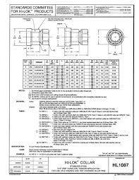 Hi Lok Fastener Chart Www Bedowntowndaytona Com