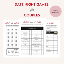 Date Night Games for Couples: Printable Relationship Games (PDF) - Etsy  Israel