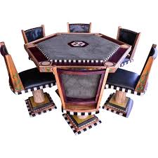 Sarah Grant Sticks Artist Commissioned Poker Table One Of A Kind In 2020 Poker Table Poker Table And Chairs Tea Table