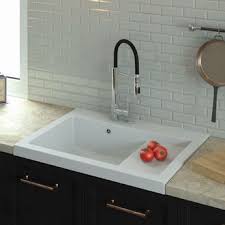 Evier Timbre D Office A Poser En Granit Blanc Kumbad Tamarin 1 Bac 1 Egouttoir Cuisissimo Evier A Poser Evier Cuisine Granit Blanc